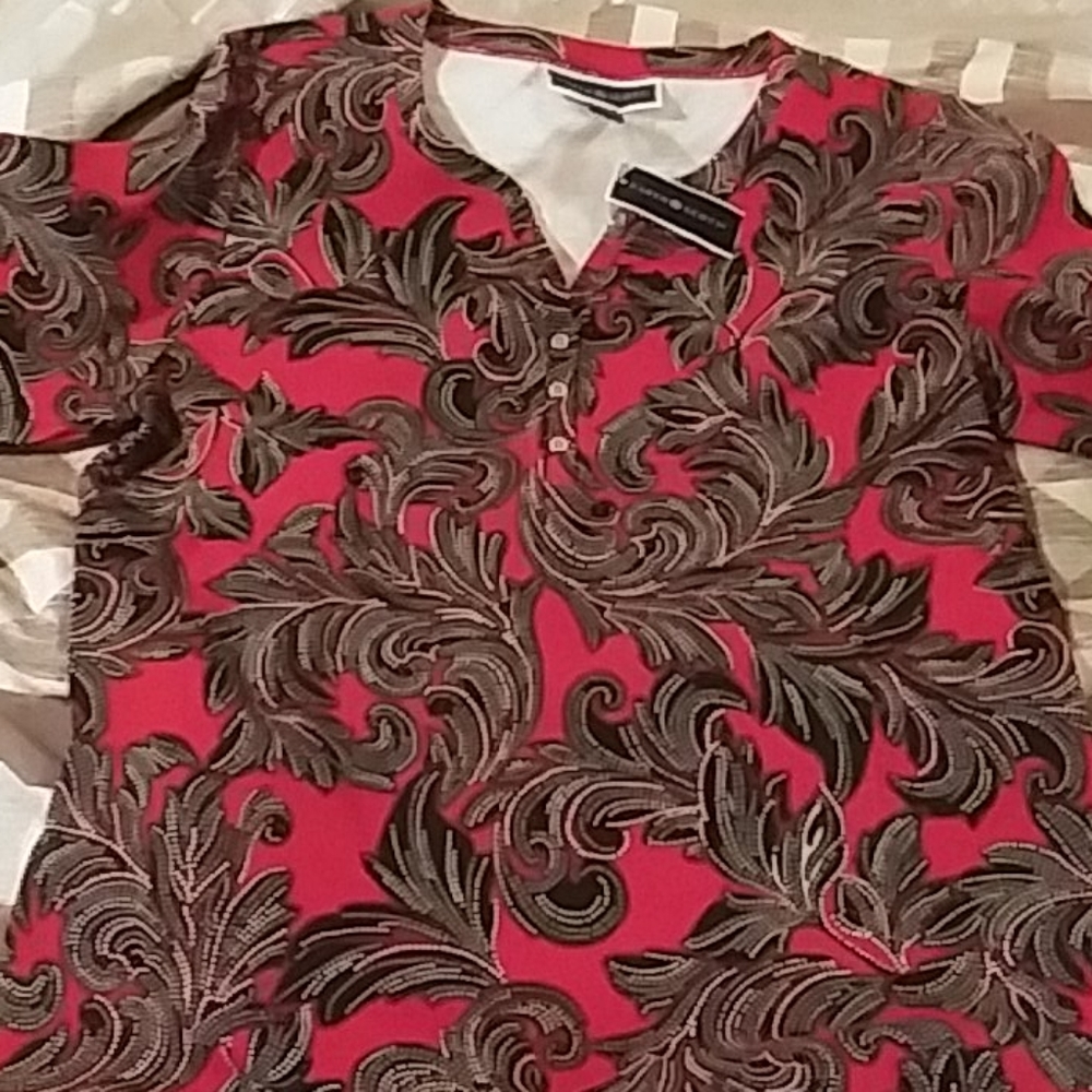 Karen Scott intricate shirt